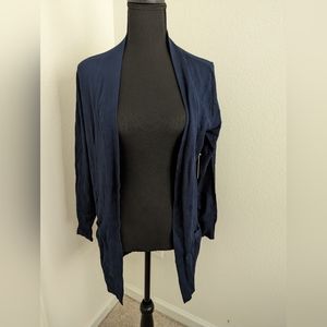 Cielo Size Large Navy Blue Long Cardigan